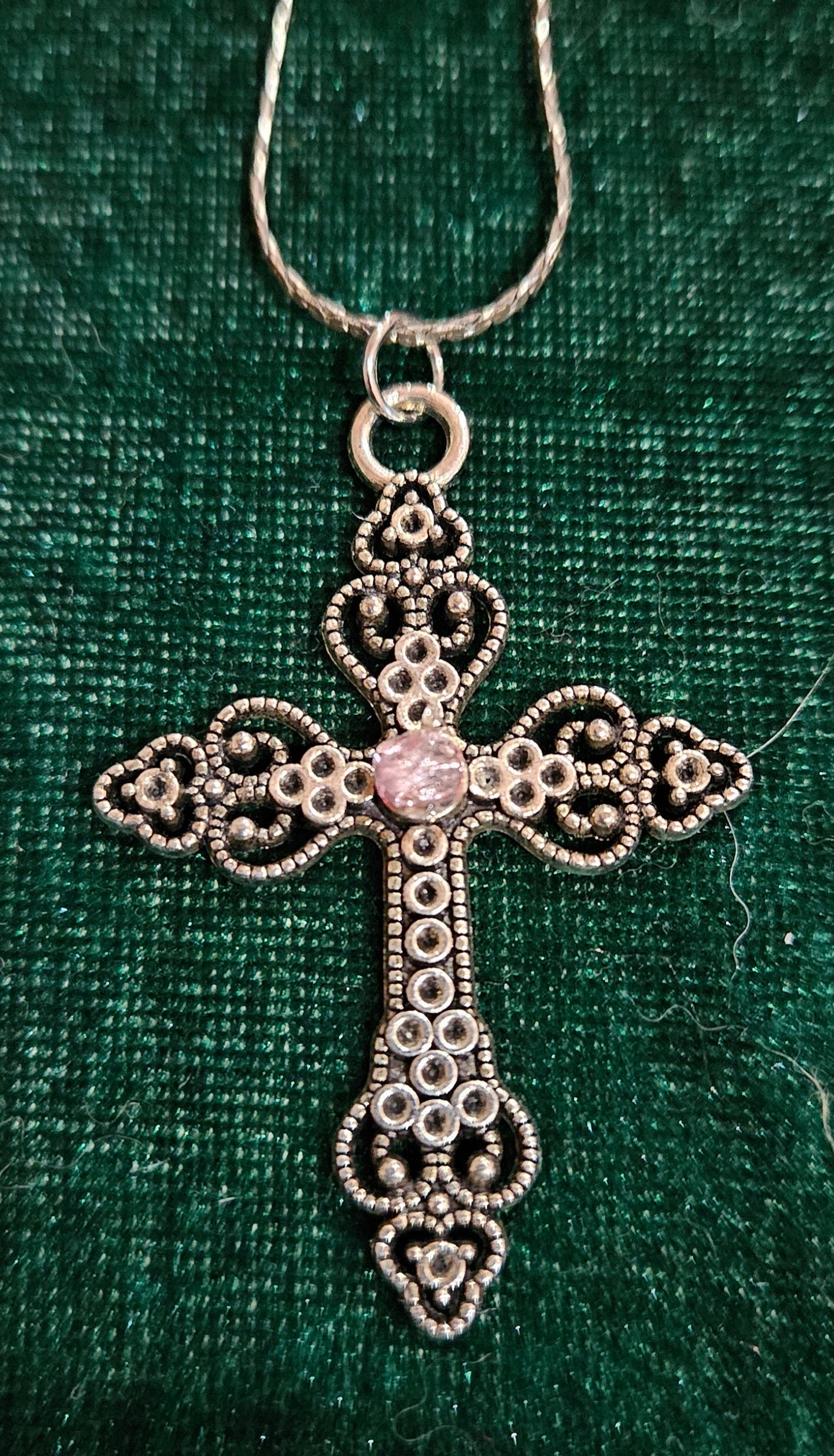 Gothic Cross Pendant with Chain