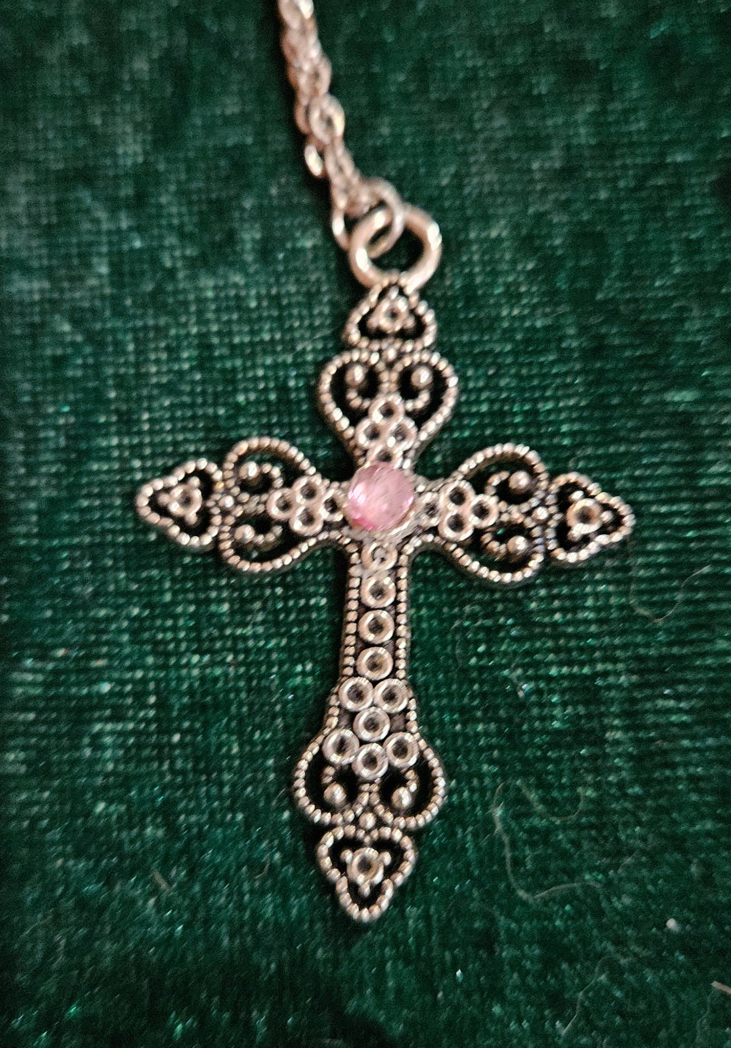 Gothic Cross Pendant with Chain