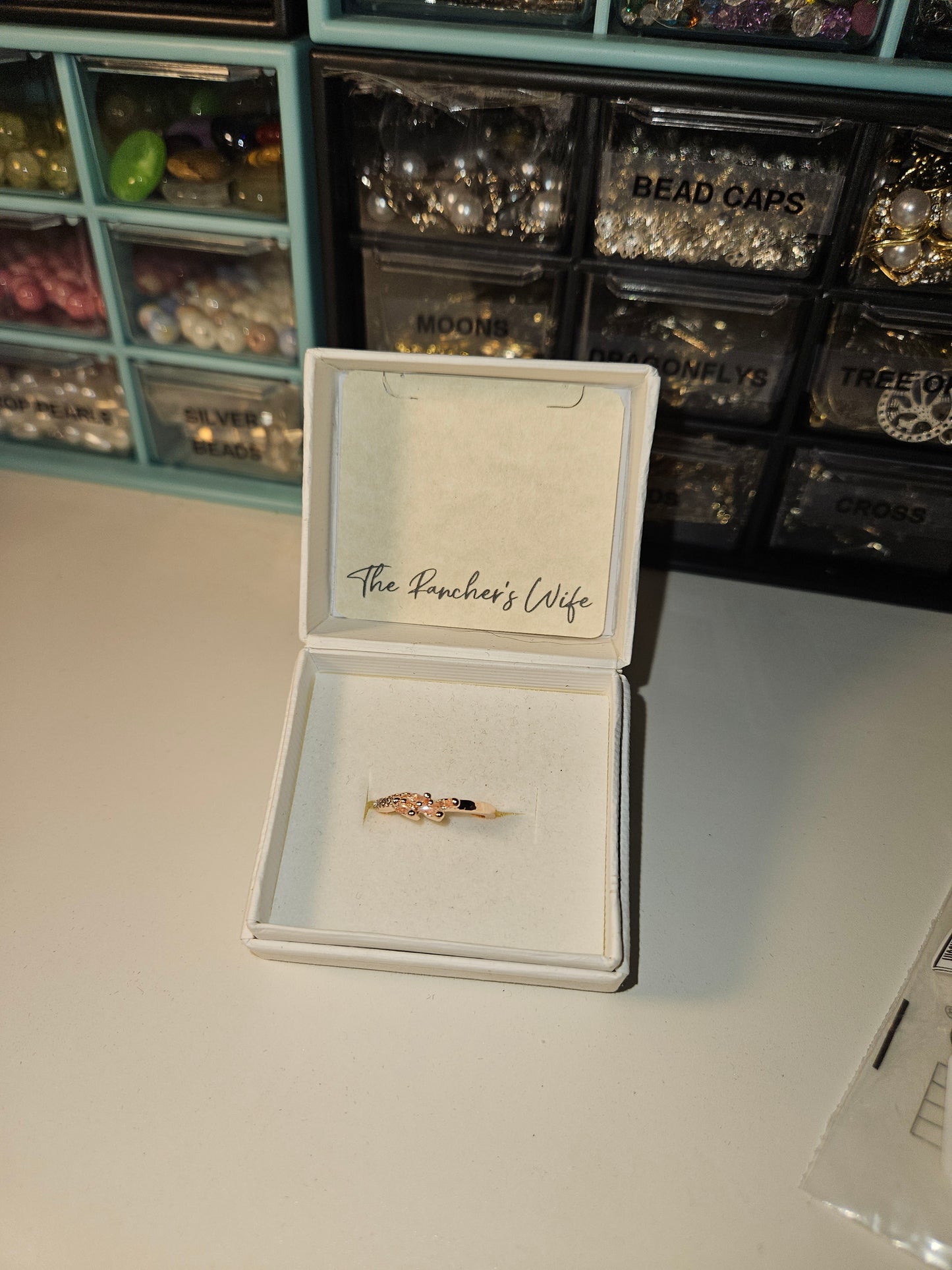 Ring-Rose Gold Leaf Ring