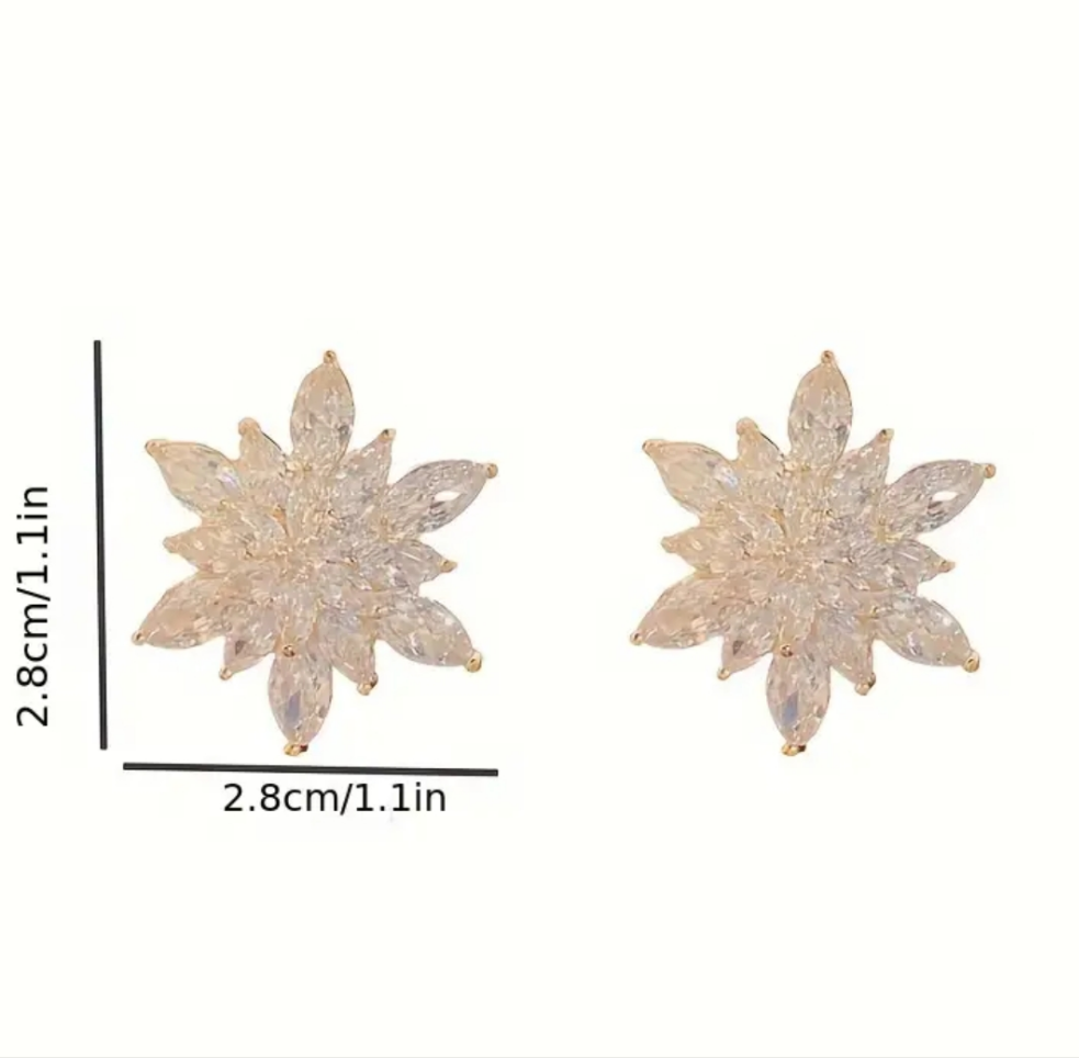 Snowflake Stud Earrings