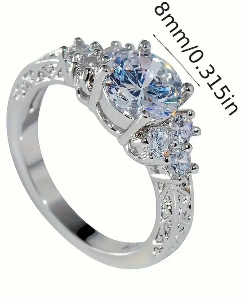 1pc Exquisite and Fashionable Engagement Ring