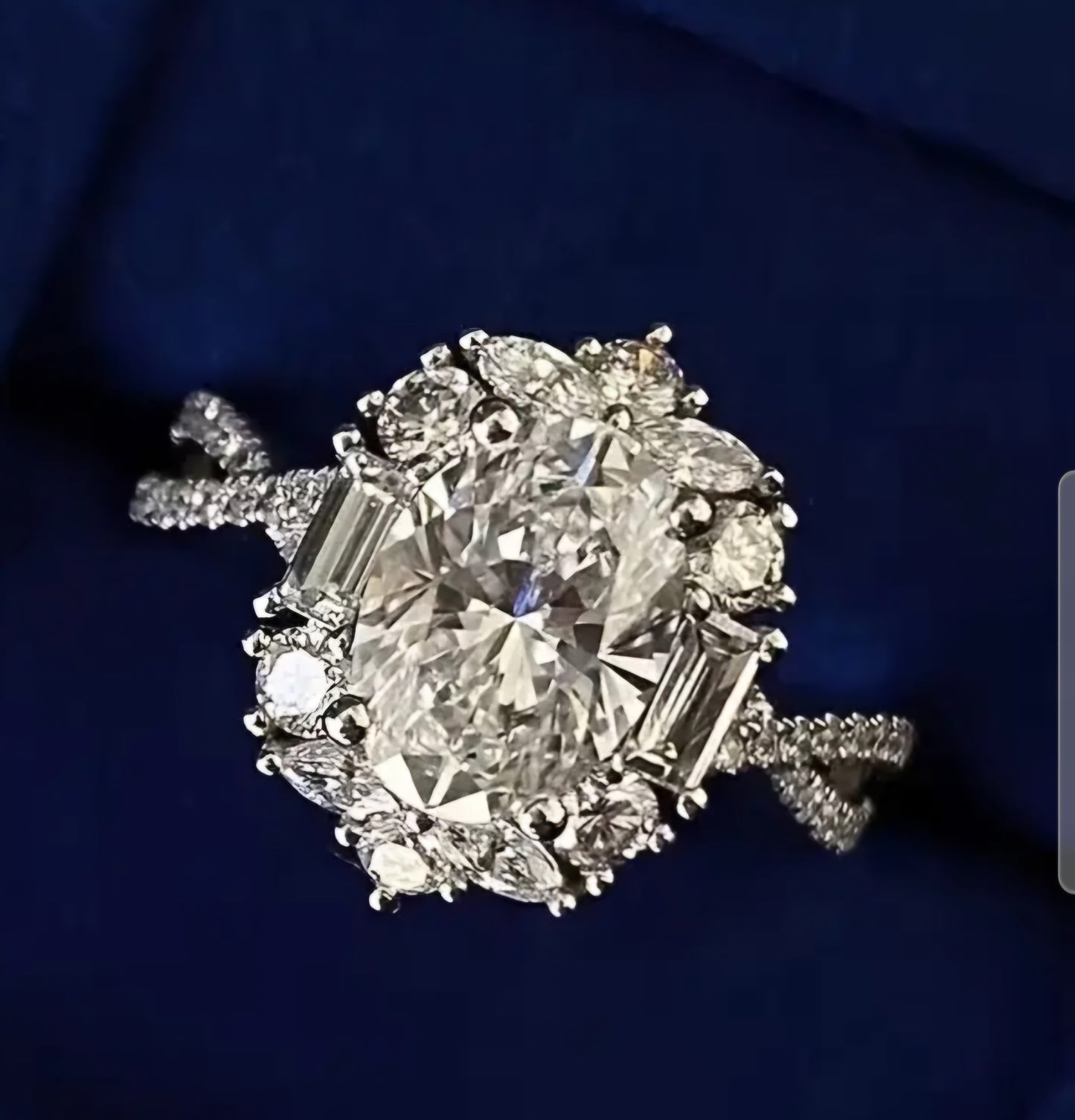 Sterling Silver Cocktail Ring