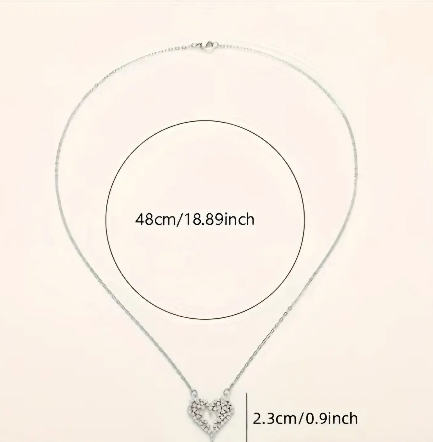 Necklace-Zirconia Icy Heart Necklace