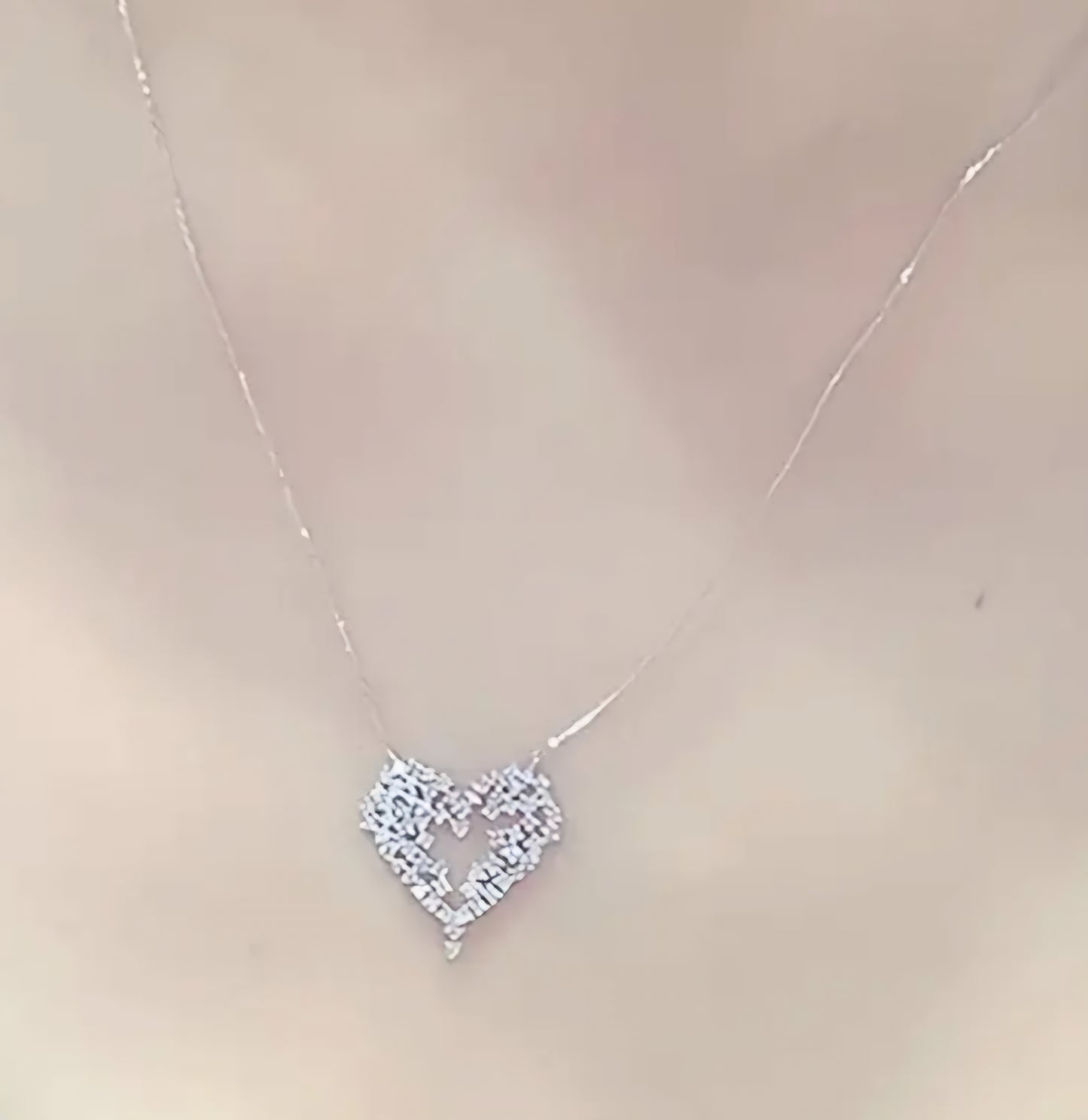 Necklace-Zirconia Icy Heart Necklace
