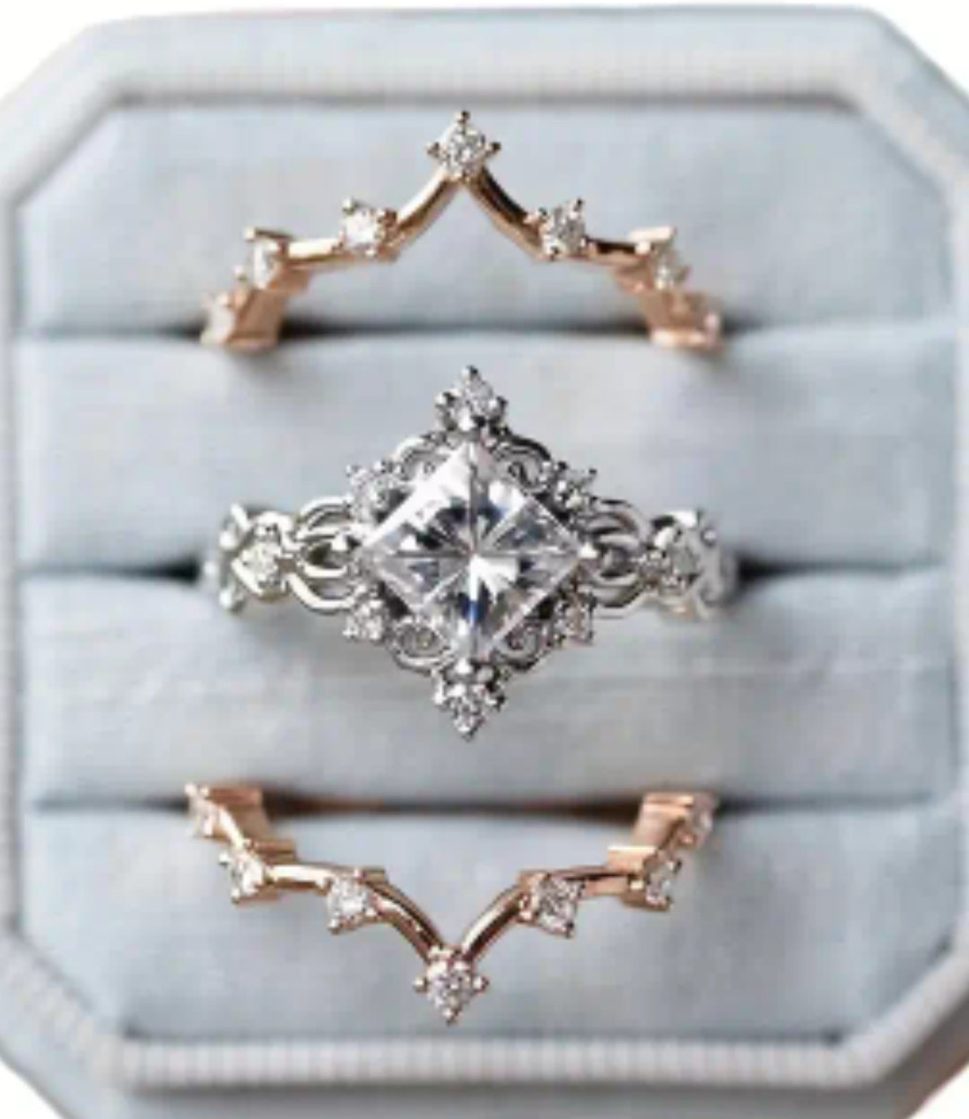 Princess Pattern Ring Set