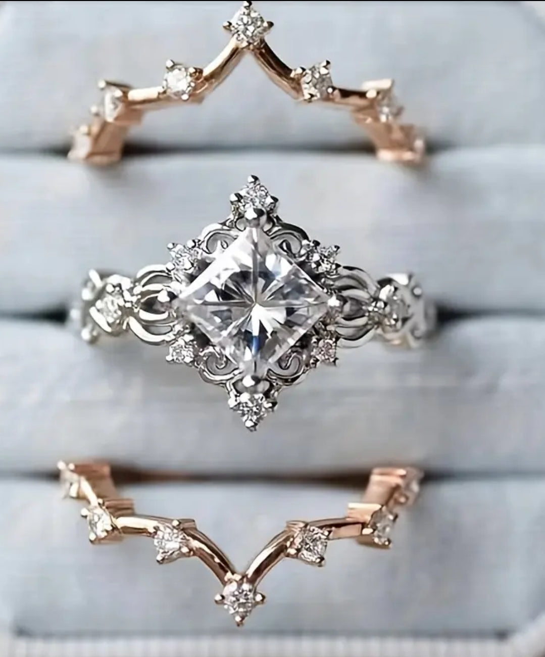 Princess Pattern Ring Set