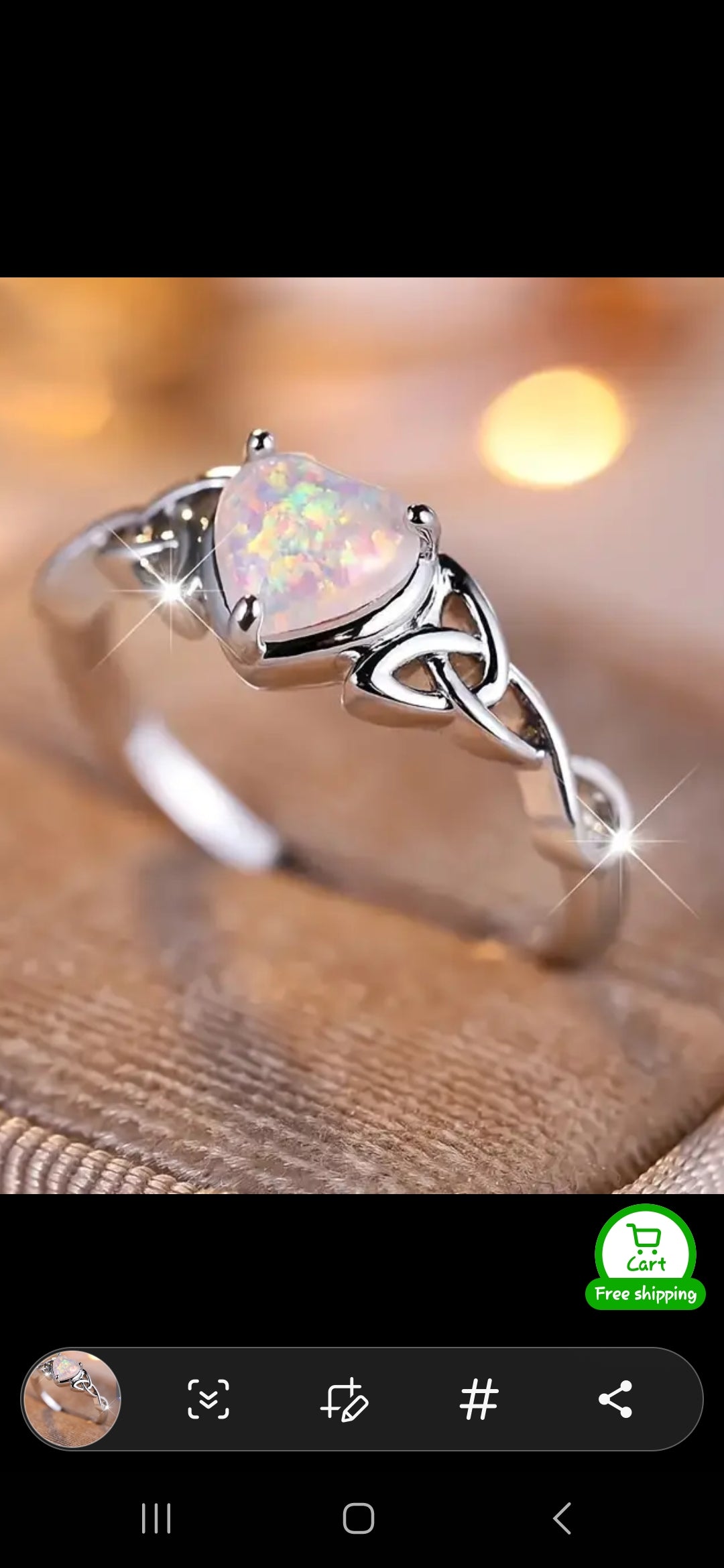 Coquettish Style Promise Ring