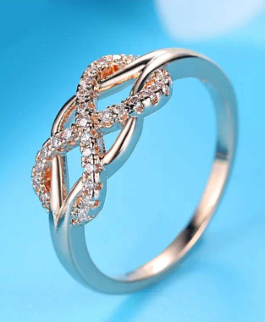 Elegant 14K Golden Plated Alloy Ring