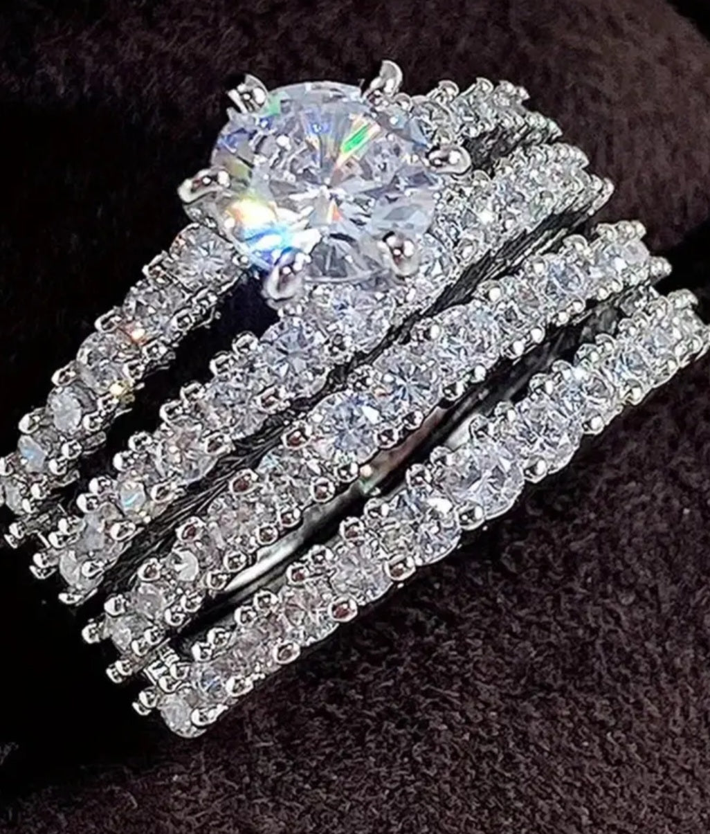 Cubic Zirconia Ring Set