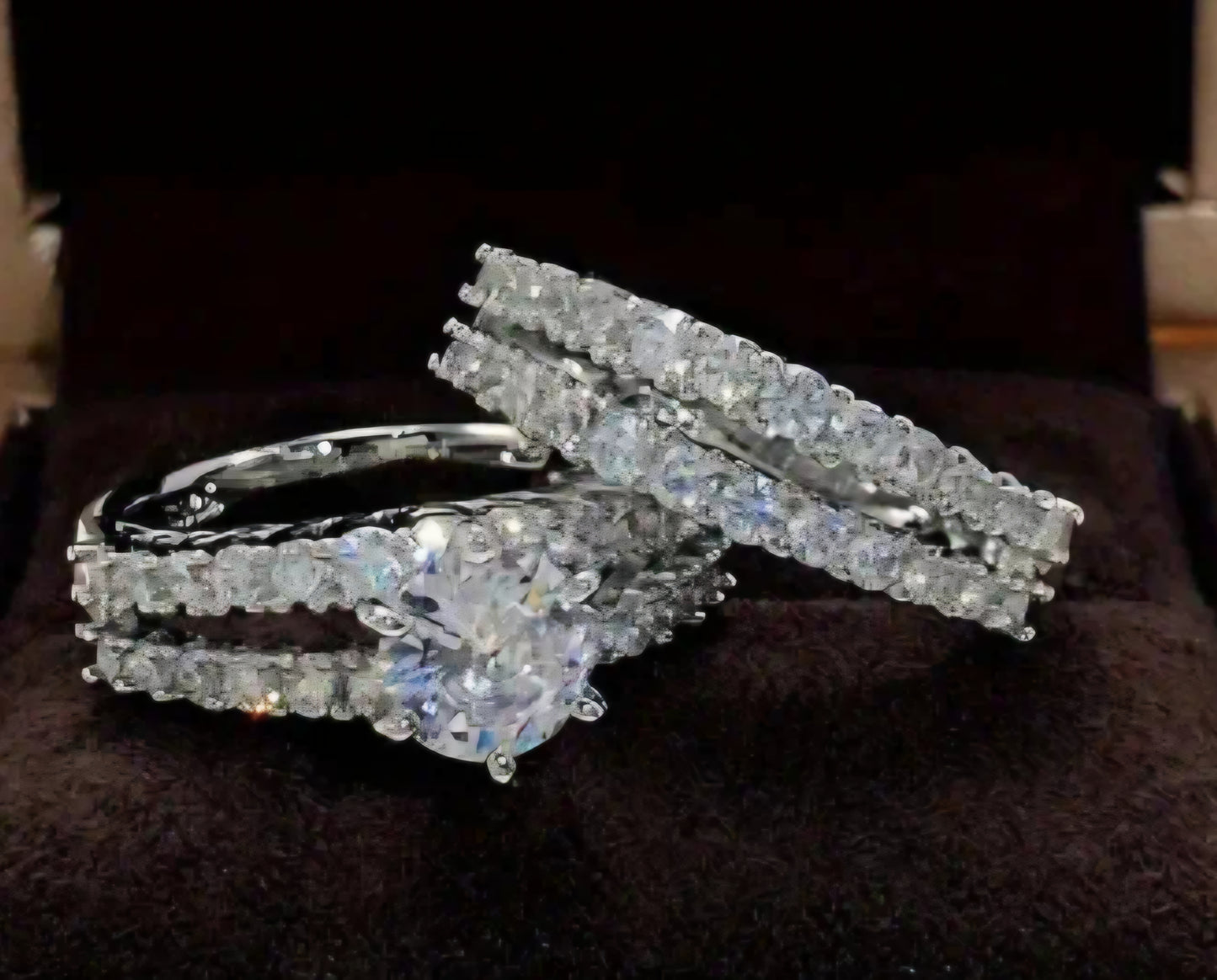 Cubic Zirconia Ring Set