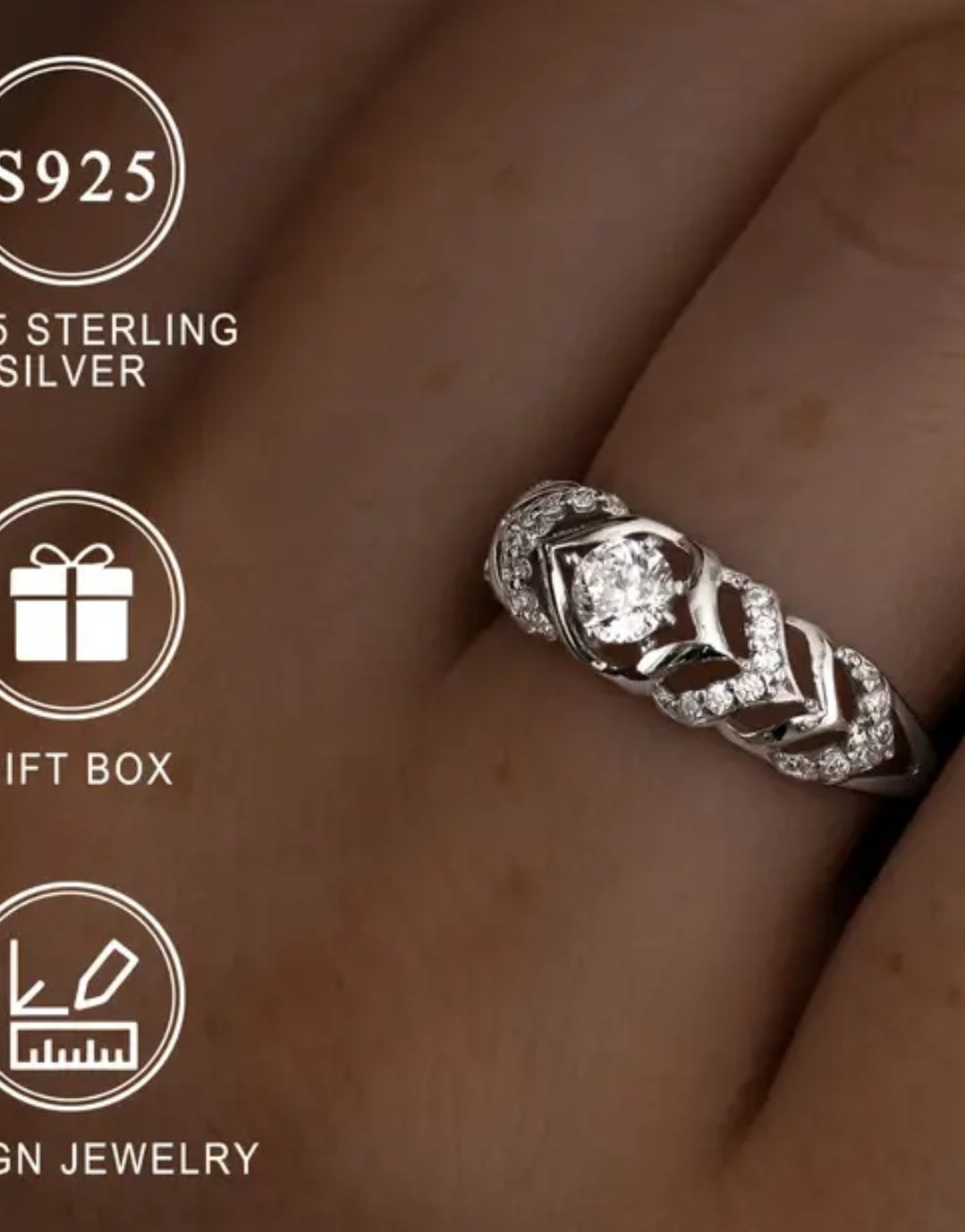 Sterling Silver Bando Ring