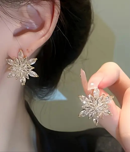 Snowflake Stud Earrings