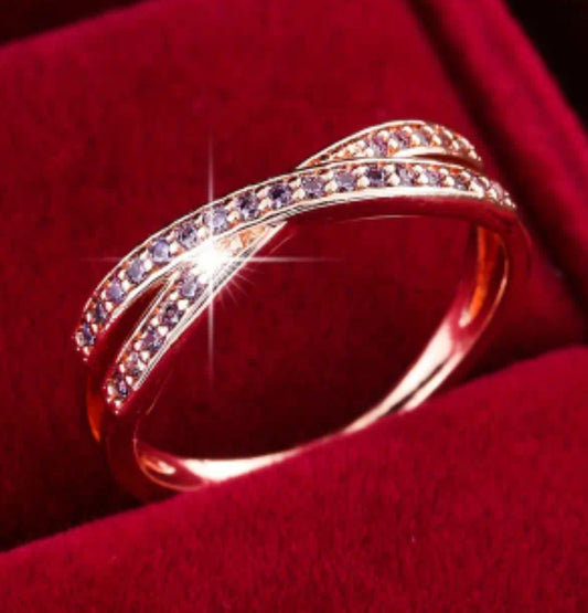 Minimalist Cross Zirconia Ring
