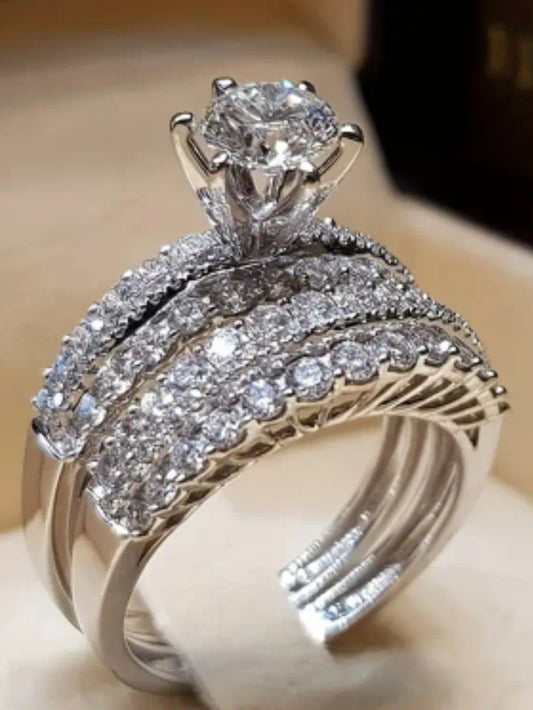 Cubic Zirconia Ring Set