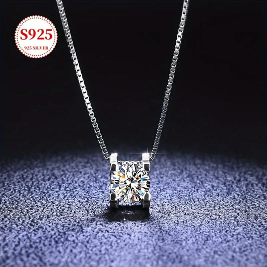925 Silver chain with Mosinite Stone